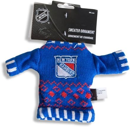 New York Rangers Knit Sweater Ornaments - Set Of 3