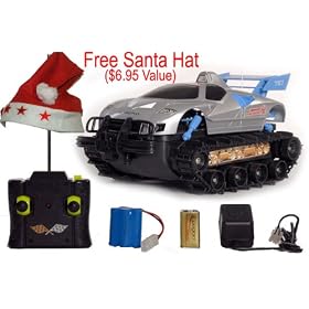 Amphibious Stunt Machine Rc Vehicle Water land Tank (Silver) by ETOYSWORLD
