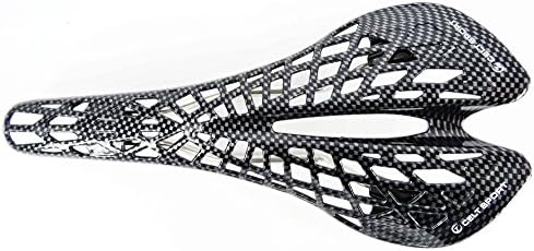 New Light Weight Road Mountain Spyder Bicycle Bike Saddle, 168g, Carbon Print