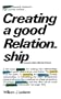 Creating a Good Relationship