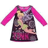 Tinker Bell Pink and Black Nightgown for Girls 8