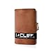I-CLIP - Soft Touch (Oak) - Slim Wallet - Minimalist, Thin Design & Money Clip