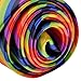 TopTie Unisex Diagonal Colorful Rainbow Stripe Skinny 2 Inch Necktie