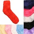 Urban Boundaries Fuzzy (Long Strand) Solid Color Sock (FY)