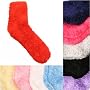 Urban Boundaries Fuzzy (Long Strand) Solid Color Sock (FY)