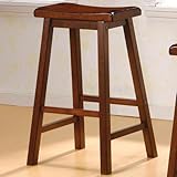 29 inch Dark Walnut Counter Barstools, Set of 2 by Coaster Furniture