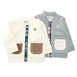 【アウトレット】Piccolo カーディガン(70～90cm)キムラタンの子供服 (34406-144) 70 キナリ