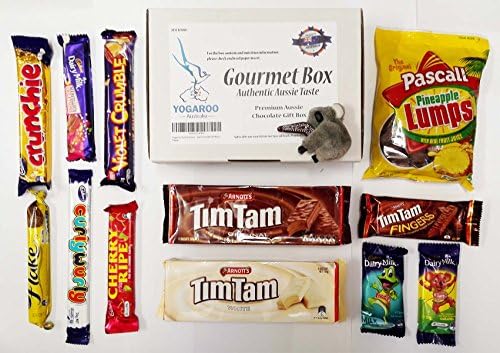 Arnott's Tim Tam Original Tim Tam White Tim Tam FINGERS Violet Crumble Pineapple Lumps Crunchie Bar Flake Bar CurlyWurly Bar Cherry Ripe Bar Marvellous Creations Bar Dairy Milk Freddo Caramello Koala