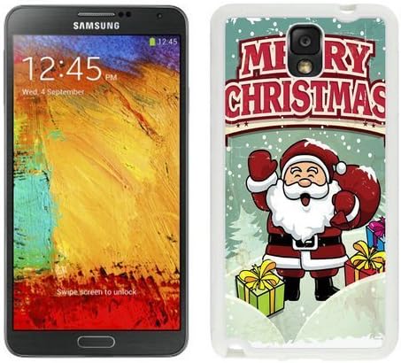 Customization Cartoon Santa Claus White Samsung Galaxy Note 3 Case 4