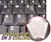 KURDISH KEYBOARD STICKERS WITH YELLOW LETTERING ON TRANSPARENT BACKGROUND