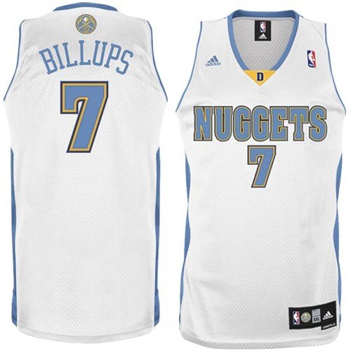 adidas Denver Nuggets #7 Chauncey Billups White Swingman Basketball Jersey (XX-Large)