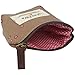 niceEshop(TM) Portable Canvas Red Flower Coin Purse Pouch Bag Key Case,Coffee