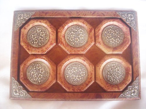 Image of Thai Elephant Saucer with Tray 6 Pieces