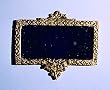 Dollhouse Miniature Gold Framed Mirror by Unique Miniatures