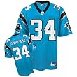 DeAngelo Williams Jersey: Reebok Blue Replica #34 Carolina Panthers Jersey