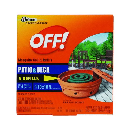 S C Johnson Wax 01807 4-Pack Country Fresh Scent Mosquito Coil Refill(2Pack)