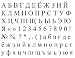 CYRILLIC (RUSSIAN) ALPHABET Unmounted Rubber Stamp Set