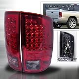02 03 04 05 06 Dodge Ram 1500, 03 04 05 06 Ram 2500&3500 LED Tail Lights - Red (Pair)