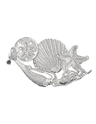 Clevereves 14K White Gold Pendant Dolphin, Sand Dollar, Starfish, and Shell 18.3 - Gram(s)