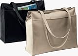 Large Zippered Microfiber Tote from Augusta Sportswear