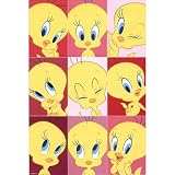 Looney Tunes Tweety Bird Faces TV Poster Print - 24x36