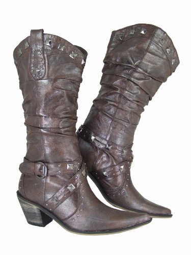 D2514 7cm High heel cowboy boots by envy