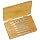 Alvord Polk 155-S-06 High-Speed Steel Taper Pin Reamer Set, Left Hand Helical Flute, Uncoated Finish, 7-Piece, 7/0# - #0 Taper Pin Sizes in Wood Case