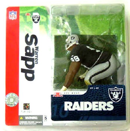 NFL Action Figure: Warren Sapp Limited Edtion Oakland Raiders McFarlane NFL Series 10 Action Figure-NFL Action Figure-National Football League Action Figure-National Football League Figures-NFL Figures-National Football League-NFL