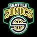 On The Edge 260084 Seattle Sonics NBA Neon Sign