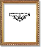 8x10 / 8 x 10 Triple Picture Frame Gold Wood with Antique Look