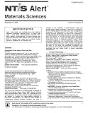 Ntis Alert : Materials Sciences