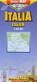 Italy Laminated Map by B&B