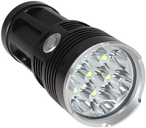 Bright Flashlights-Wellcntrading Torch Lamp Super Bright 7 x CREE 12000 Lumen XM-L T6 SKYRAY King Flashlight-Black-Not Include the Battery