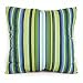 Lifestyle Products 20 Inch Pillow, Blue Green Stripe, Pack of Two