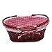 Oypeip Wicker Basket Gift Baskets Empty Oval Willow Woven Picnic Basket Easter Candy Basket Storage Basket Wine Basket with Handle Egg Gathering Wedding Basket (Auburn)