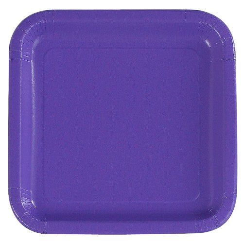 Simply Purple Square Dinner Plate 12 Count