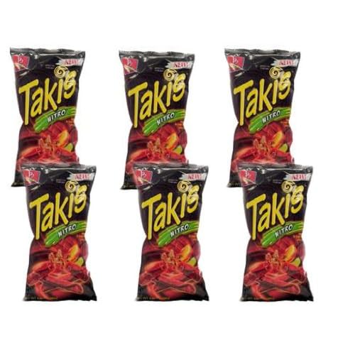 TAKIS NITRO HABANERO CHIPS 6 BAGS 9.88 OZ