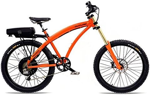 OUTLAW series electric bike mounting bike class 3 28 mph, 48V 750W motor by EBIKES FLORIDA (Orange)