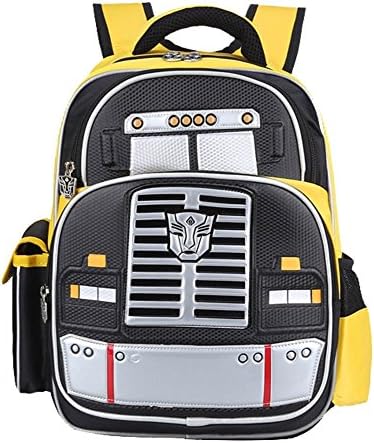 Rudilo Transformer 3D Backpacks for School Bookbag for Boys Back Pack Yellow