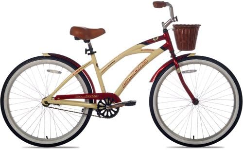 Girls 26" La Jolla Cruiser Bike in Red and Tan