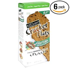 Aunt Gussie's Spelt Cracker Flats, Everything, 5-Ounce Stand-Up Boxes (Pack of 6)