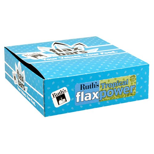 Ruth's Hemp Foods FlaxPower Bars, Tropical, 12-Count Box