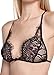Wink Gal Women's Cami Floral Sheer Lace Cross Back Bralette Wire Free
