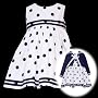 Rare Editions Baby/Infant Girls 12M-24M 2-Piece NAVY-BLUE WHITE POLKA DOT Resort Nautical Special Occasion Party Dress & Jacket Set