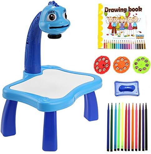Children Kids Multifunctional Educationally Drawing Toys Sets Painting Toy projector Learning Drawing Desk 12 Pens 24 Patterns