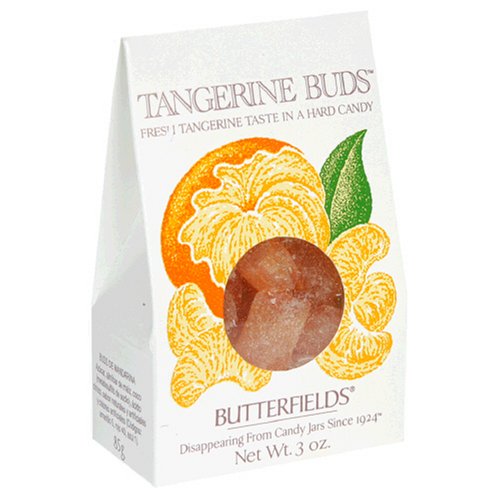 Butterfields Candy, Tangerine Buds, 3-Ounce Boxes (Pack of 24) by Butterfields Candy