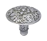 Carpe Diem Hardware 146-24CAB Juliane Grace with Large Knob Made with Swarovski Crystals, Platinum b