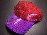 Red Hat Lady Society / Sequin Cap / Purple Brim w/ Red Top Sequin / Wow, pretty! / Adjustable 517PKutFkWL. SL160 Red Hat Lady Society / Sequin Cap / Purple Brim w/ Red Top Sequin / Wow, pretty! / Adjustable