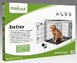 EliteField 42" 2-Door Folding Dog Crate with DIVIDER, 42" long x 28" wide x 30" high