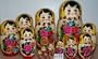 Russian Traditional 15 pc / 12 in Nesting Nested Stacking doll s-115